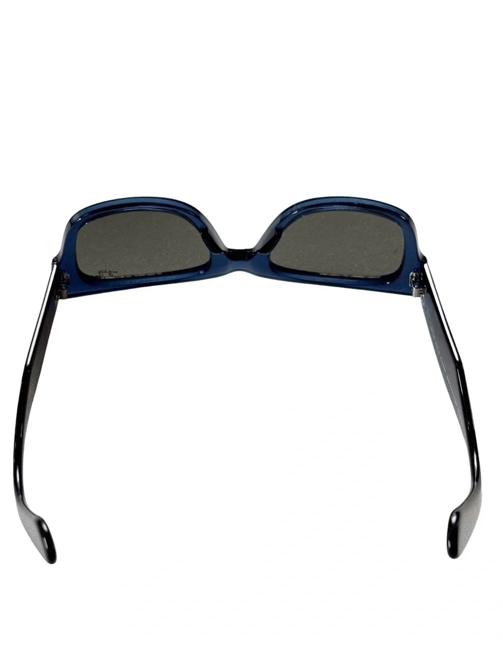 Ray-Ban Mega Wayfarer transparent dark blue w/ blue mirror lenses RB0840S |51.21